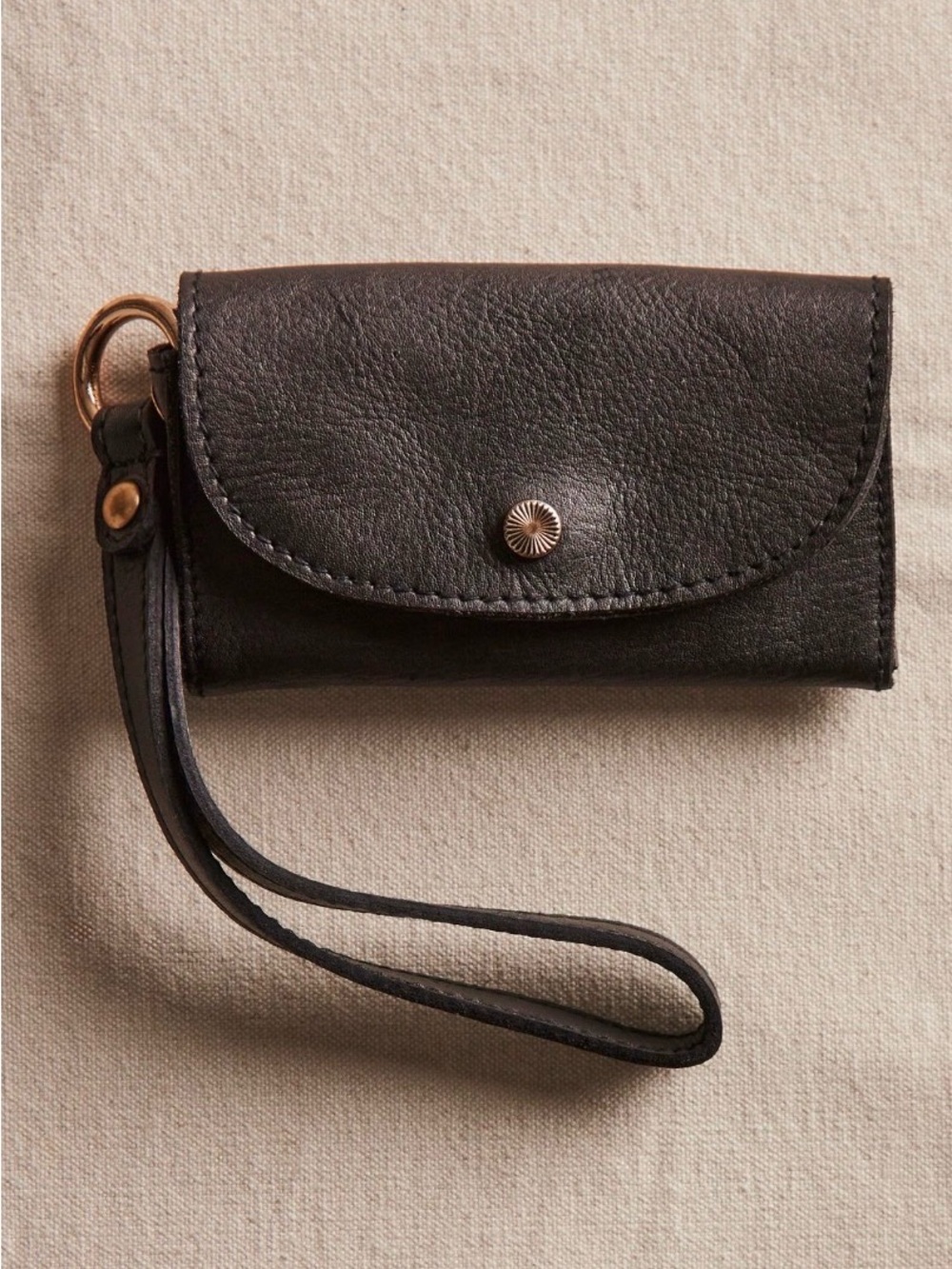 FREE PEOPLE Leather Bag Lanyard/WRISTLET